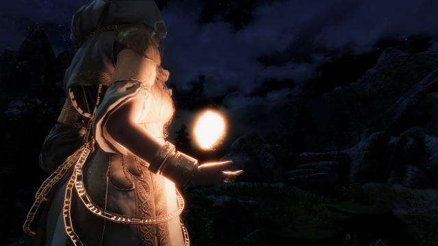Новые анимации каста заклинаний / Smooth Magic Casting Animation для Skyrim SE-AE