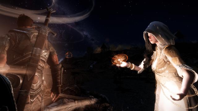 Новые анимации каста заклинаний / Smooth Magic Casting Animation для Skyrim SE-AE