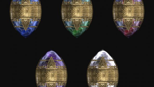 Красива переробка Парагонів / Iconic's Remastered Paragon Gems Retexture для Skyrim SE-AE