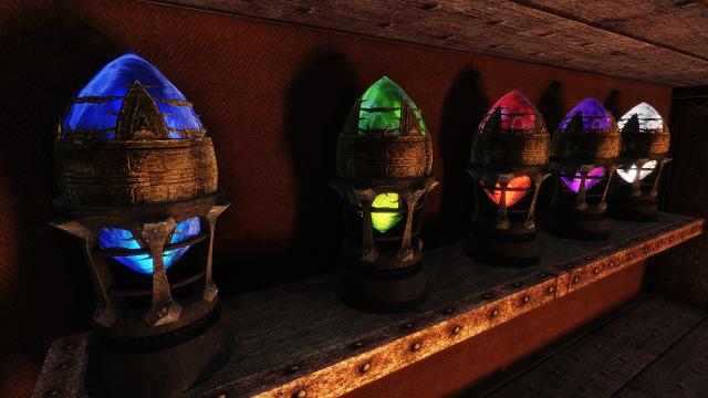 Красива переробка Парагонів / Iconic's Remastered Paragon Gems Retexture для Skyrim SE-AE