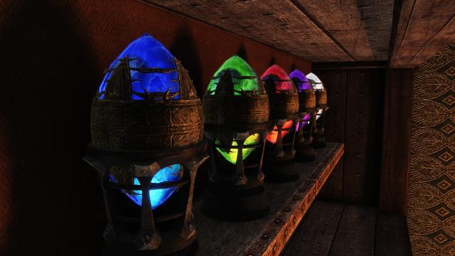 Красива переробка Парагонів / Iconic's Remastered Paragon Gems Retexture для Skyrim SE-AE