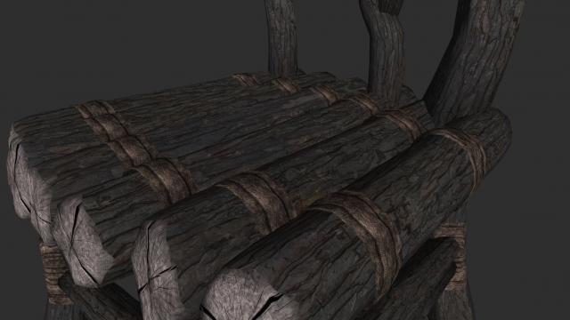 HD Ретекстур меблів данмерів / 4K Dark Elf Furniture для Skyrim SE-AE