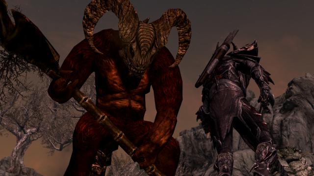 Демон-телец / Taurus Demon- Mihail Monsters and Animals для Skyrim SE-AE