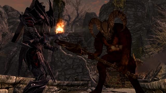Демон-телец / Taurus Demon- Mihail Monsters and Animals для Skyrim SE-AE