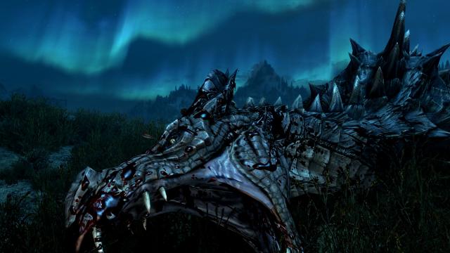 Дракони не перетворюються на кістки / Dragon Remains SSE для Skyrim SE-AE