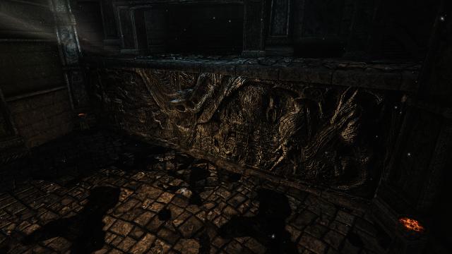 16к-8к-4к Стіна Алдуїна / Iconic's Alduin's Wall Retexture (16K-8K-4K) для Skyrim SE-AE