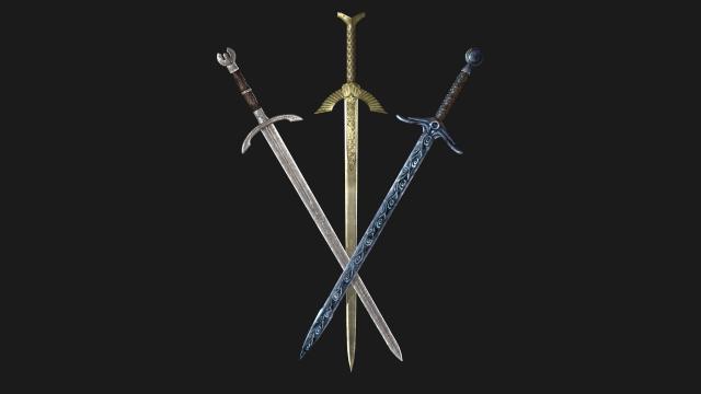 Believable Greatswords - Реалістичні Дворучні Мечі для Skyrim SE-AE