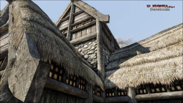 HD Фермерские дома / HD Reworked Farmhouses 4K для Skyrim SE-AE