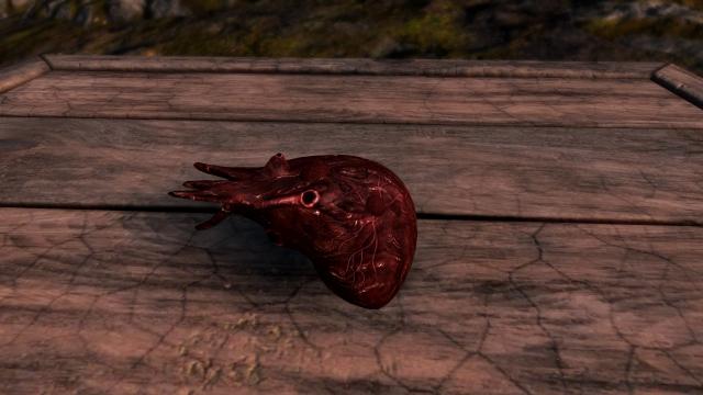 Пульсуючі даедричні серця / Retextured Pulsing Daedra Heart для Skyrim SE-AE