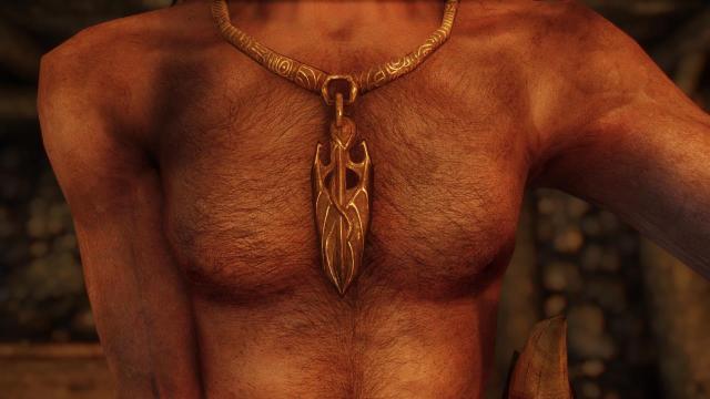 HD амулет Акатоша/ ElSopa - HD Akatosh Amulet 2020 SE для Skyrim SE-AE