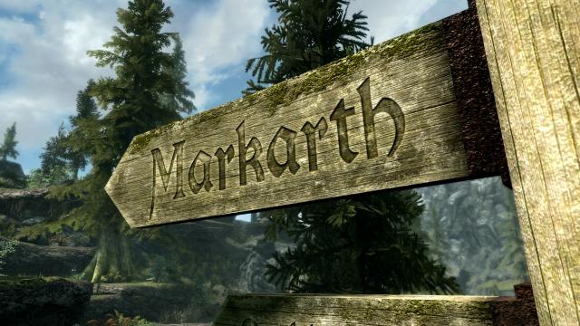 HD Road Signs - 2K and 4K - HD Дорожные Указатели для Skyrim SE-AE