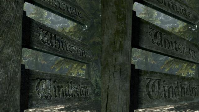 HD Road Signs - 2K and 4K - HD Дорожные Указатели для Skyrim SE-AE