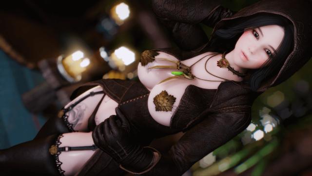Сет дочек леди Димитреску / Daughters of Dimitrescu Outfit BHUNP для Skyrim SE-AE