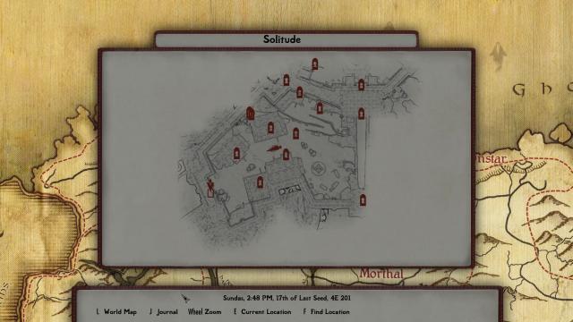 Outline Map Marker for Skyrim SE-AE