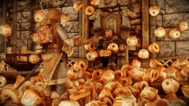 Якісні солодкі рулети / High Poly Sweet Rolls для Skyrim SE-AE