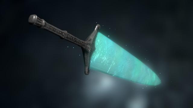 Holy Moonlight Greatsword - Меч Священного Лунного Света для Skyrim SE-AE