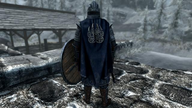 Сет воителя Братьев Бури / Stormcloak Warrior Armor для Skyrim SE-AE