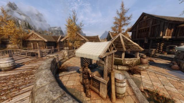 Improved Market Stall Canvas - 2K 4K 8K 12K для Skyrim SE-AE