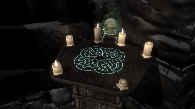 Celtic Enchanting Table SSE - Ретекстур Пентаграми Душ для Skyrim SE-AE