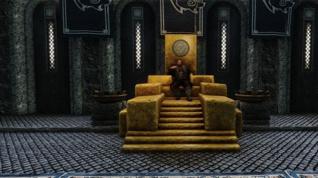 Золотий трон Ульфрика / Ulfric's Throne для Skyrim SE-AE