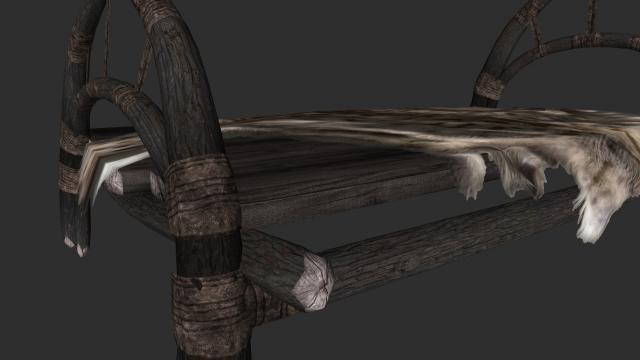 HD Ретекстур мебели данмеров / 4K Dark Elf Furniture для Skyrim SE-AE