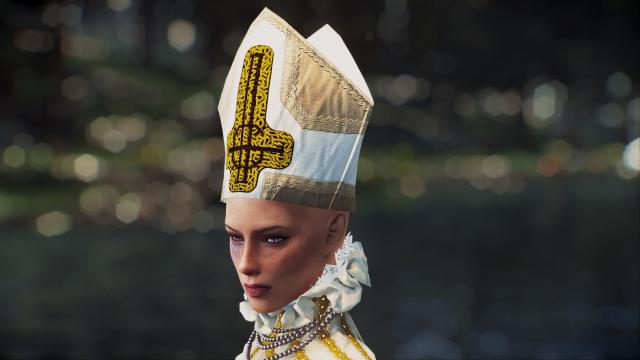 Головний убір Тобіаса Форге / Kozakowy's Ghost's Papa Emeritus Hat - SSE для Skyrim SE-AE