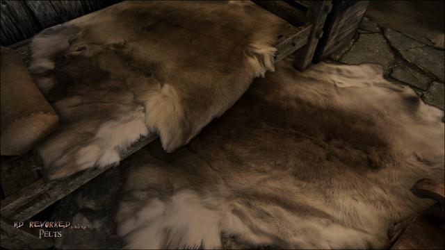 HD Reworked Pelts для Skyrim SE-AE