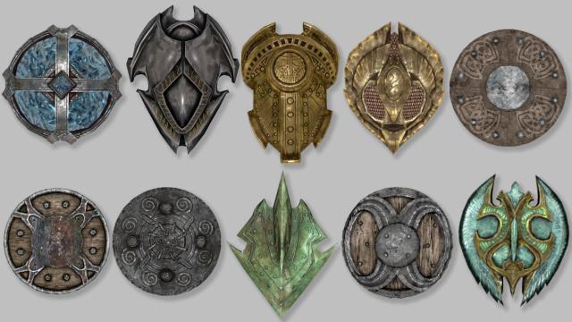 Високоякісні щити / ElSopa - HD Shields SE Part I для Skyrim SE-AE