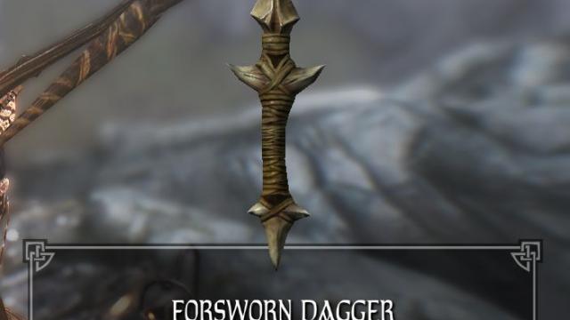 Заклятий кинджал / Forsworn Dagger для Skyrim SE-AE