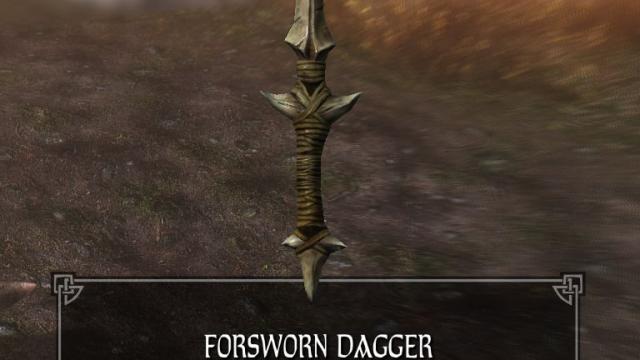 Заклятий кинджал / Forsworn Dagger для Skyrim SE-AE