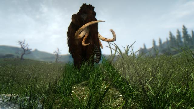 HD Мамонти / MAMMOTH для Skyrim SE-AE