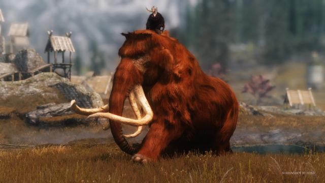 HD Мамонти / MAMMOTH для Skyrim SE-AE