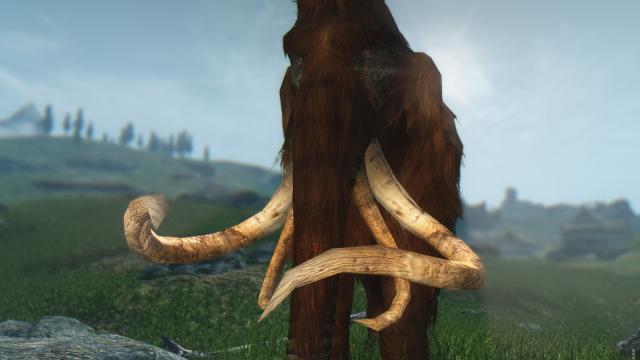 HD Мамонти / MAMMOTH для Skyrim SE-AE