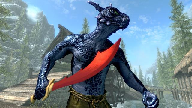 Dragon Scimitar для Skyrim SE-AE