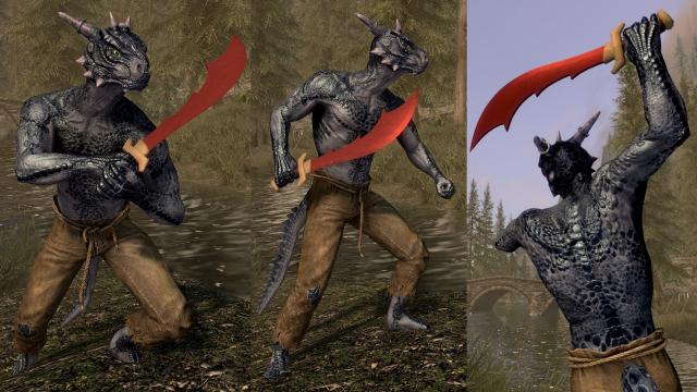 Dragon Scimitar для Skyrim SE-AE