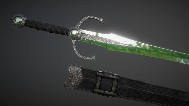 Mage Glass Sword - Скляний меч чарівник для Skyrim SE-AE