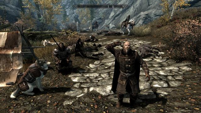 Стражи Рассвета - патрули / Horses on Patrol - Dawnguard SE для Skyrim SE-AE