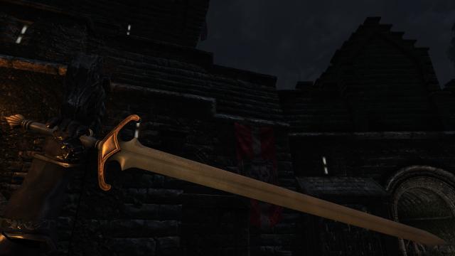 Меч драконячого лицаря / Drake Knight Sword для Skyrim SE-AE