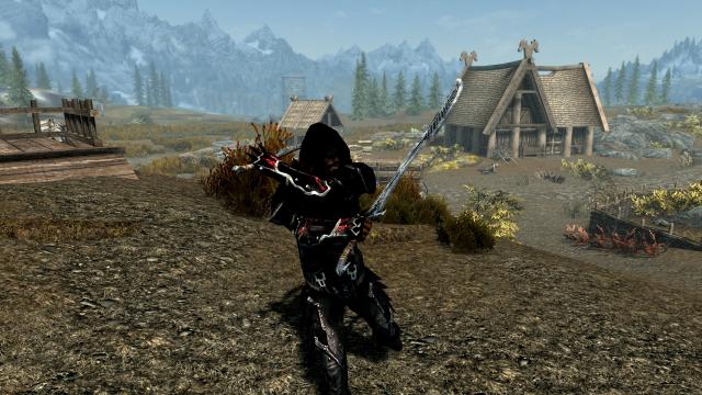 Даедрична броня ассасину / Daedric Assassin Light Armor для Skyrim SE-AE