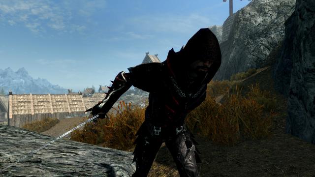 Даедрична броня ассасину / Daedric Assassin Light Armor для Skyrim SE-AE