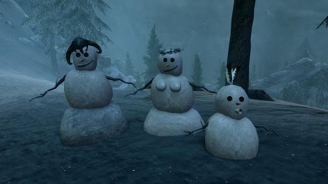 Снігова людина / Snow People для Skyrim SE-AE
