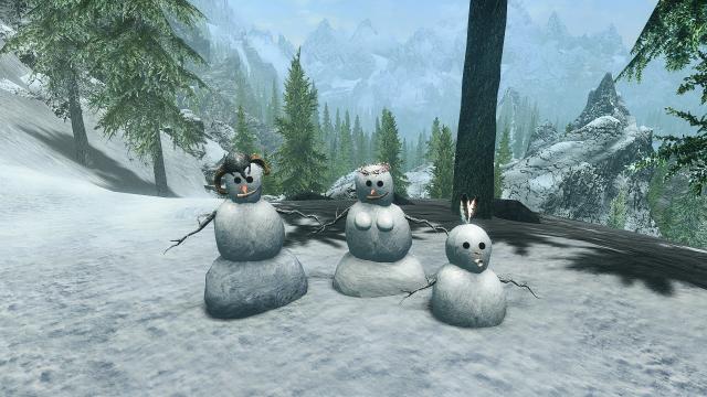 Снігова людина / Snow People для Skyrim SE-AE