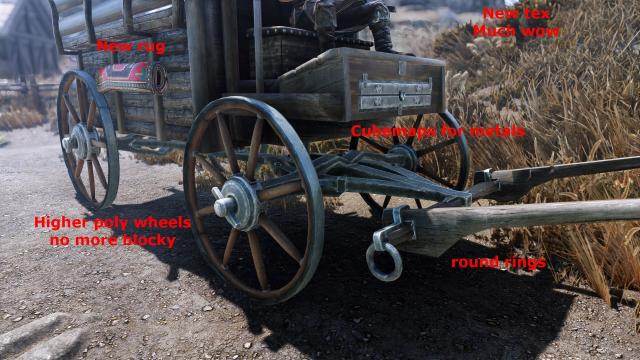 Красивые повозки / Carriages HD UHD для Skyrim SE-AE