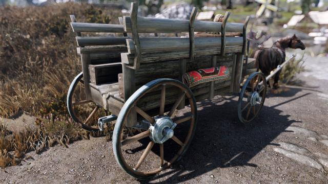Красивые повозки / Carriages HD UHD для Skyrim SE-AE