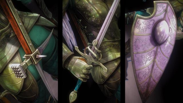 Viridian Knight Armor for Skyrim SE-AE