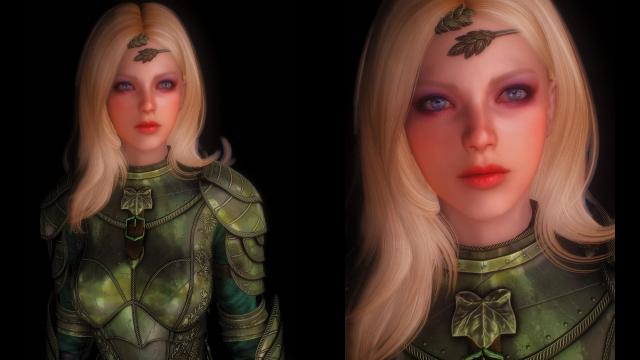 Viridian Knight Armor for Skyrim SE-AE