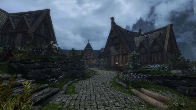 Зелена трава Вайтрана / Green Grass in Whiterun для Skyrim SE-AE