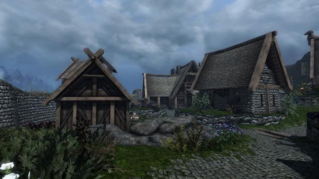 Зелена трава Вайтрана / Green Grass in Whiterun для Skyrim SE-AE