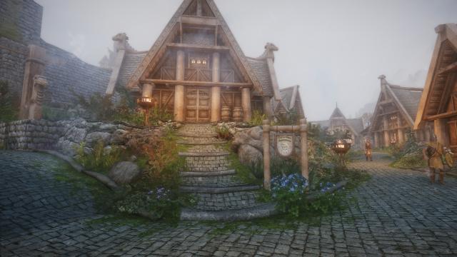 Зелена трава Вайтрана / Green Grass in Whiterun для Skyrim SE-AE