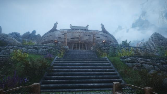 Зелена трава Вайтрана / Green Grass in Whiterun для Skyrim SE-AE